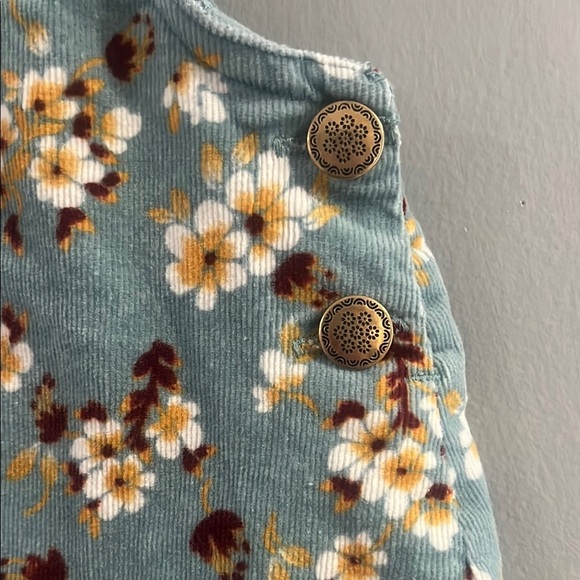 Tahari Blue and White Floral Overalls - Picture 3 of 6